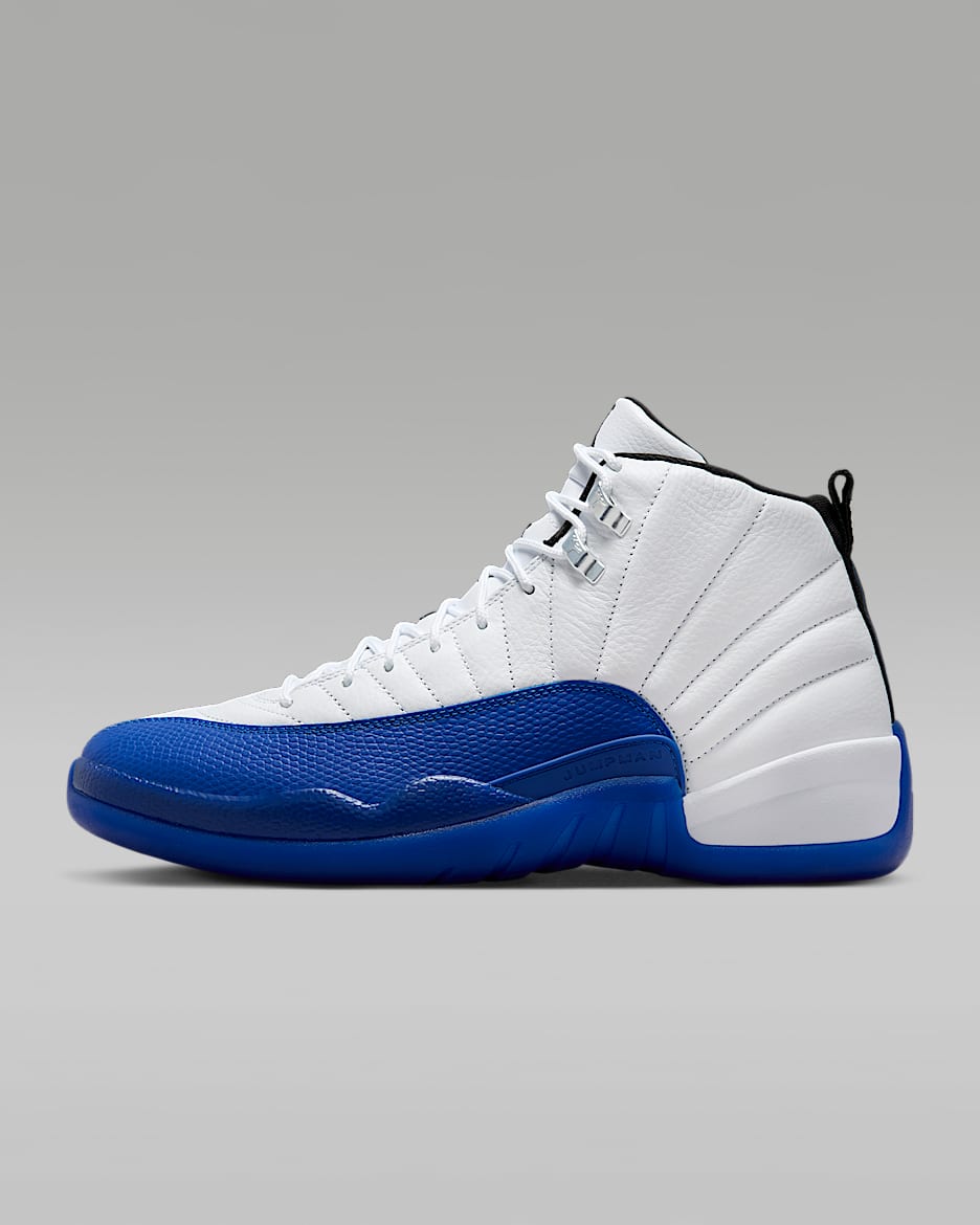 Jordan 12 retro white and blue hotsell